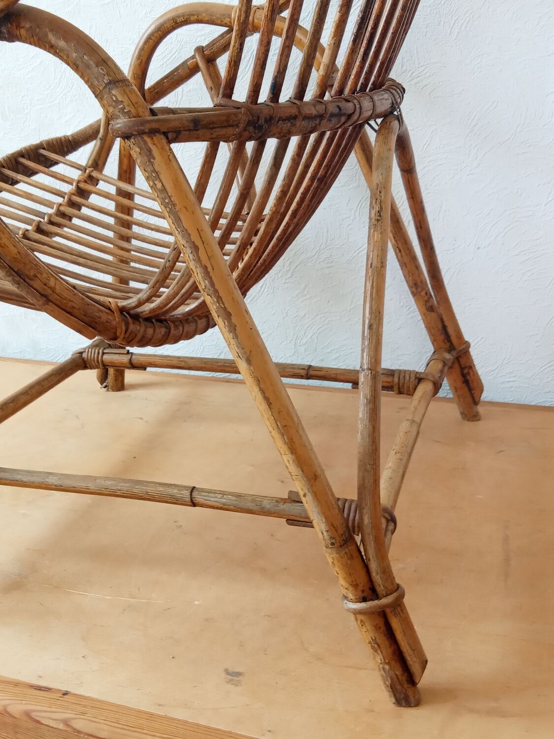 Rattan armchair
