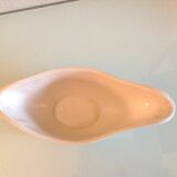 Moulin des Loups green tablecloth model gravy boat / 50s-60s