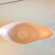 Moulin des Loups green tablecloth model gravy boat / 50s-60s