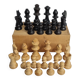 Antique Staunton Design Chess Set - Turned Wood Pieces (King 7cm)