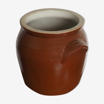 Vernified sandstone pot