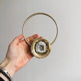 Gold metal bathroom accessories