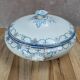 Soupière vintage Palissy England bleu & blanc