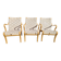 3 Eva chairs by Bruno Mathsson