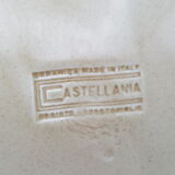 Lot of 3 ceramic plates castellania made in italy flowers