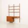 Scandinavian teak wall unit with a desk, 1970s