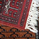 Handcrafted Oriental Bukhara rug 160 x 93 cm