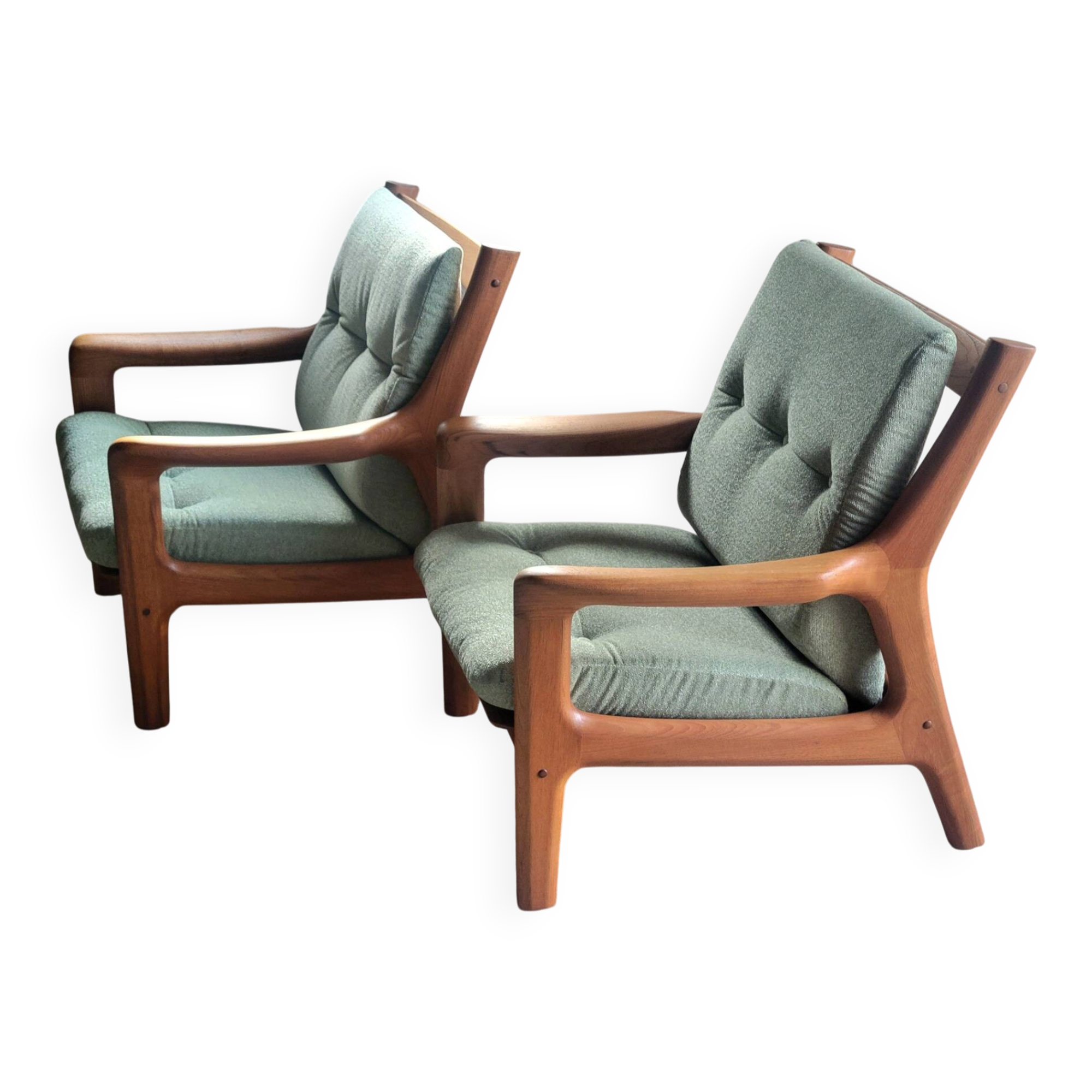 Set of 2 Georg Thams armchairs for Vejen Polstermøbelfabrik in teak, Denmark 1960