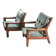 Set of 2 Georg Thams armchairs for Vejen Polstermøbelfabrik in teak, Denmark 1960