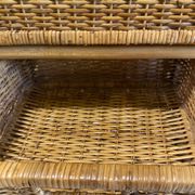 Storage furniture, rattan chest of drawers
