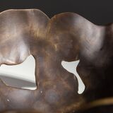 Solid brass decorated fruitbowl