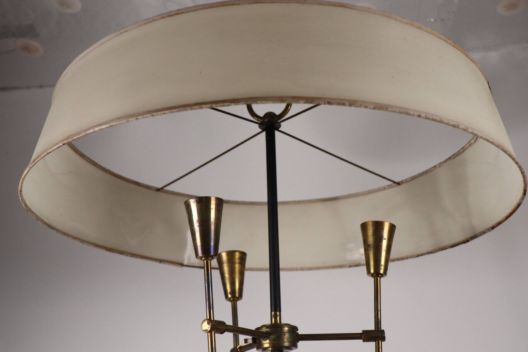 Vintage Arlus floor lamp in metal and brass, 1960