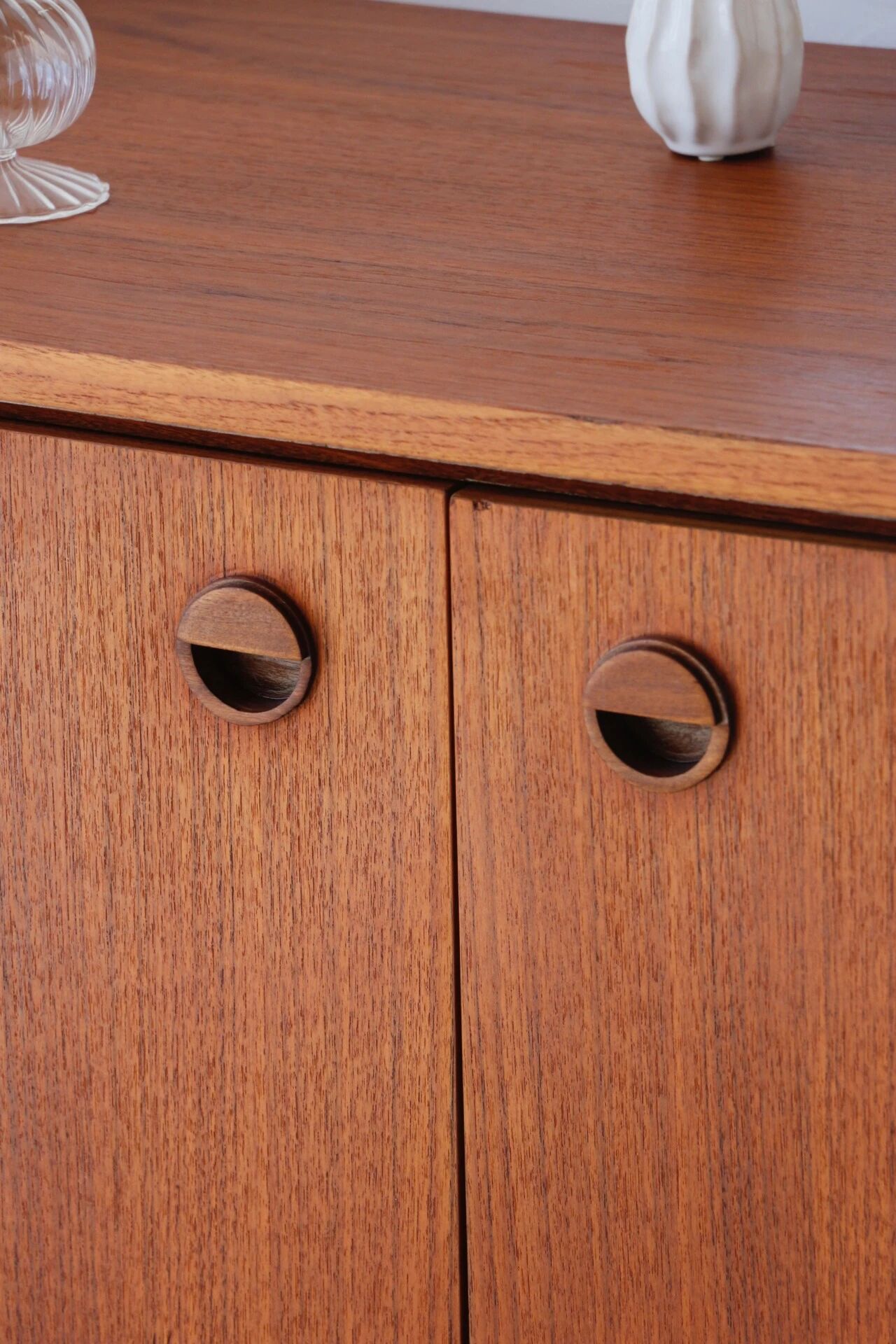 Vintage Scandinavian teak sideboard (220 cm)