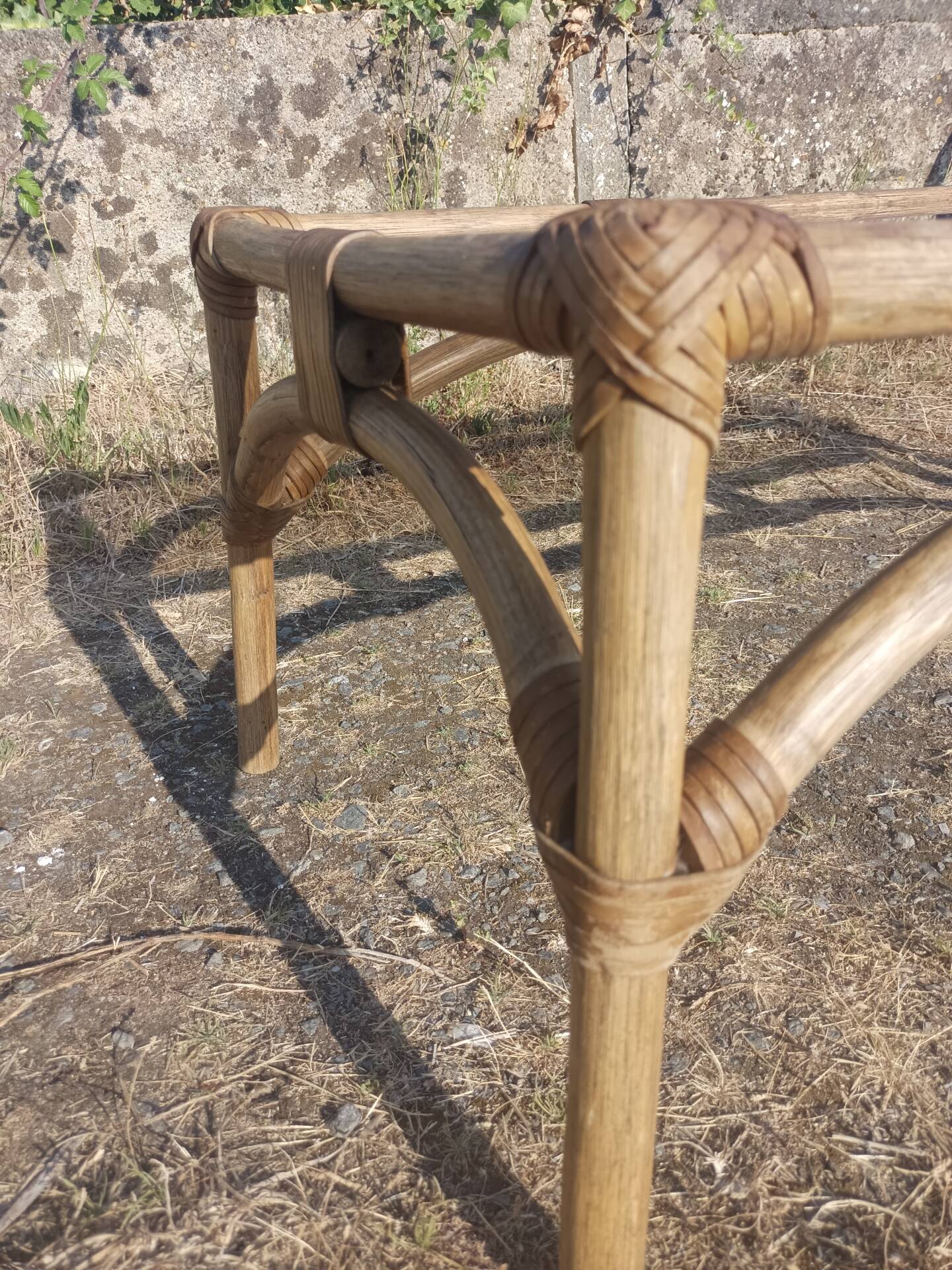 Rattan coffee table