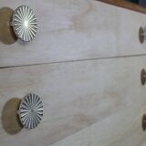 Elegant cassettiera in wood, restored, Italia 1950s, in good conditions