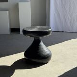 Pawn Black - Stool, side table, end table in solid mango wood.