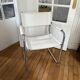 Chrome and leather chair