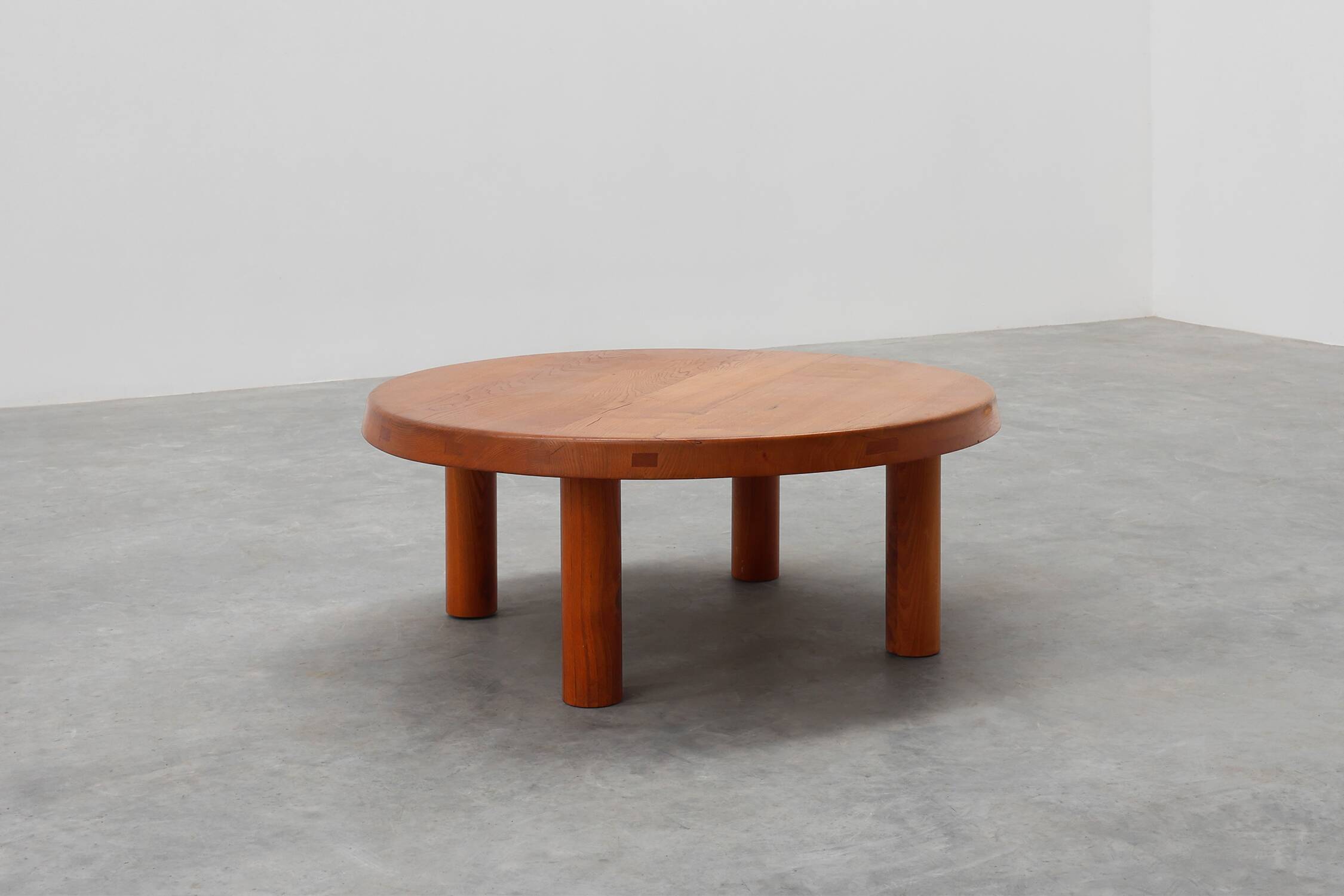 Pierre Chapo, Coffee Table Model T02M in Solid Elm, France 1976