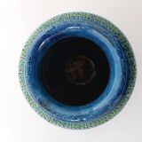 Vase blue Bitossi design Aldo Londi
