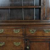 Large English antique oak kitchen cabinet / dresser from the 18th century