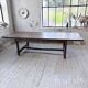 Solid oak table 1900 drapery style XL 280cm with extensions