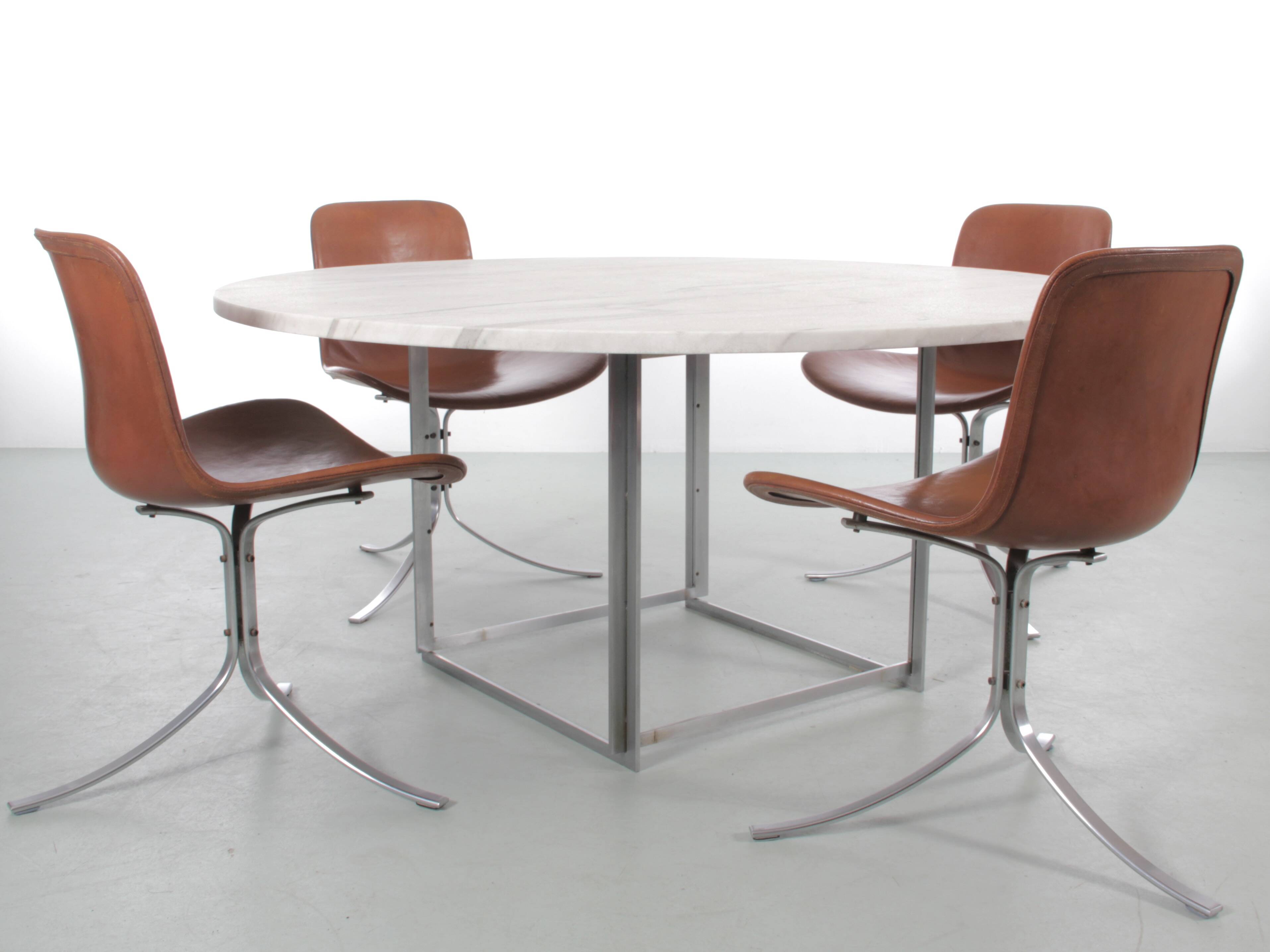PK-54 Scandinavian dining table by Poul Kjaerholm for E. Kold Christense
