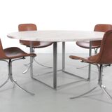 PK-54 Scandinavian dining table by Poul Kjaerholm for E. Kold Christense