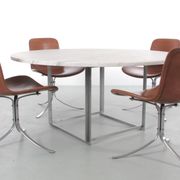 PK-54 Scandinavian dining table by Poul Kjaerholm for E. Kold Christense