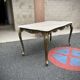 Louis XV style solid marble coffee table - Vintage Rococo