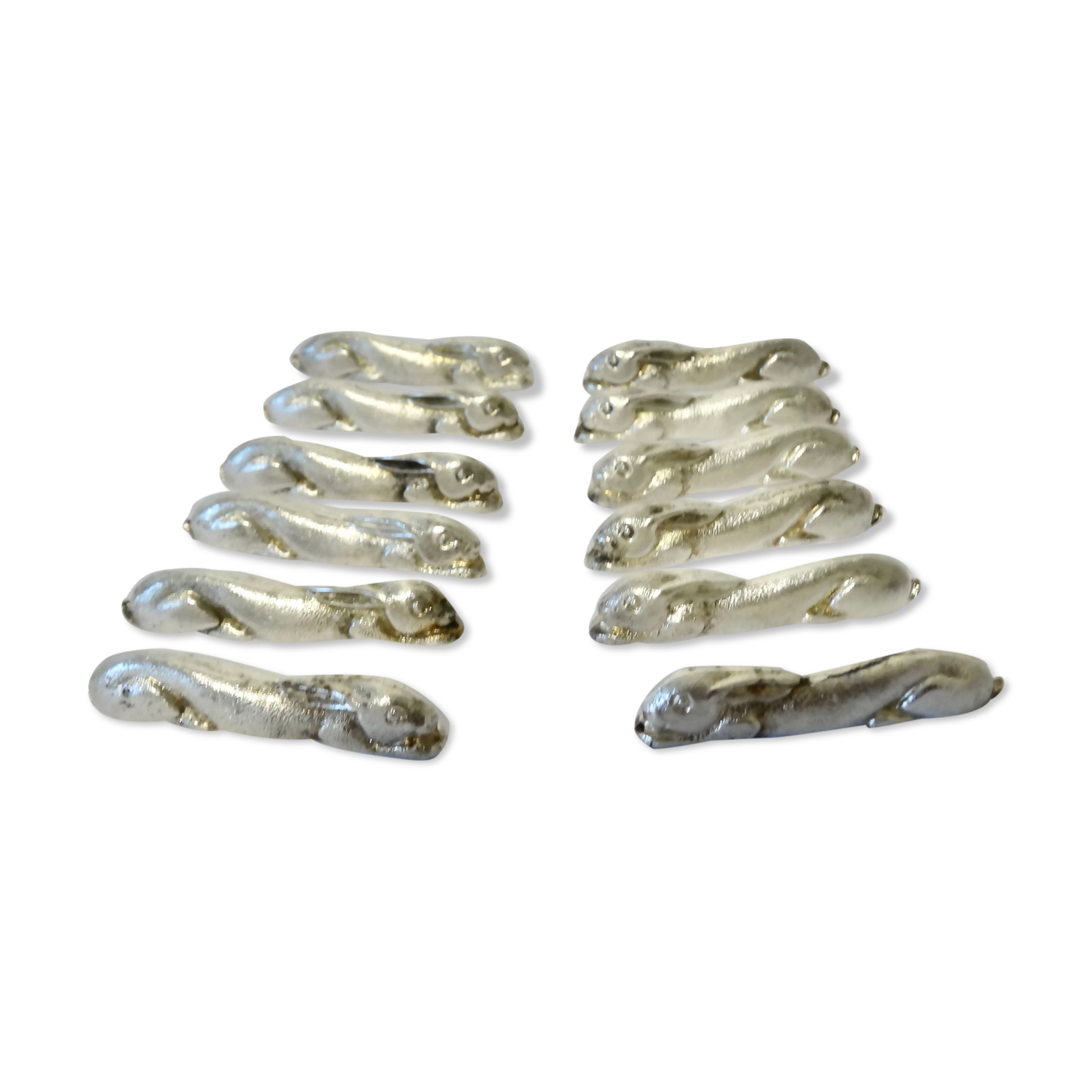 Porte couteaux art deco lapins