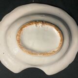 Ancien plat à barbe en faïence polychrome la rochelle xviii