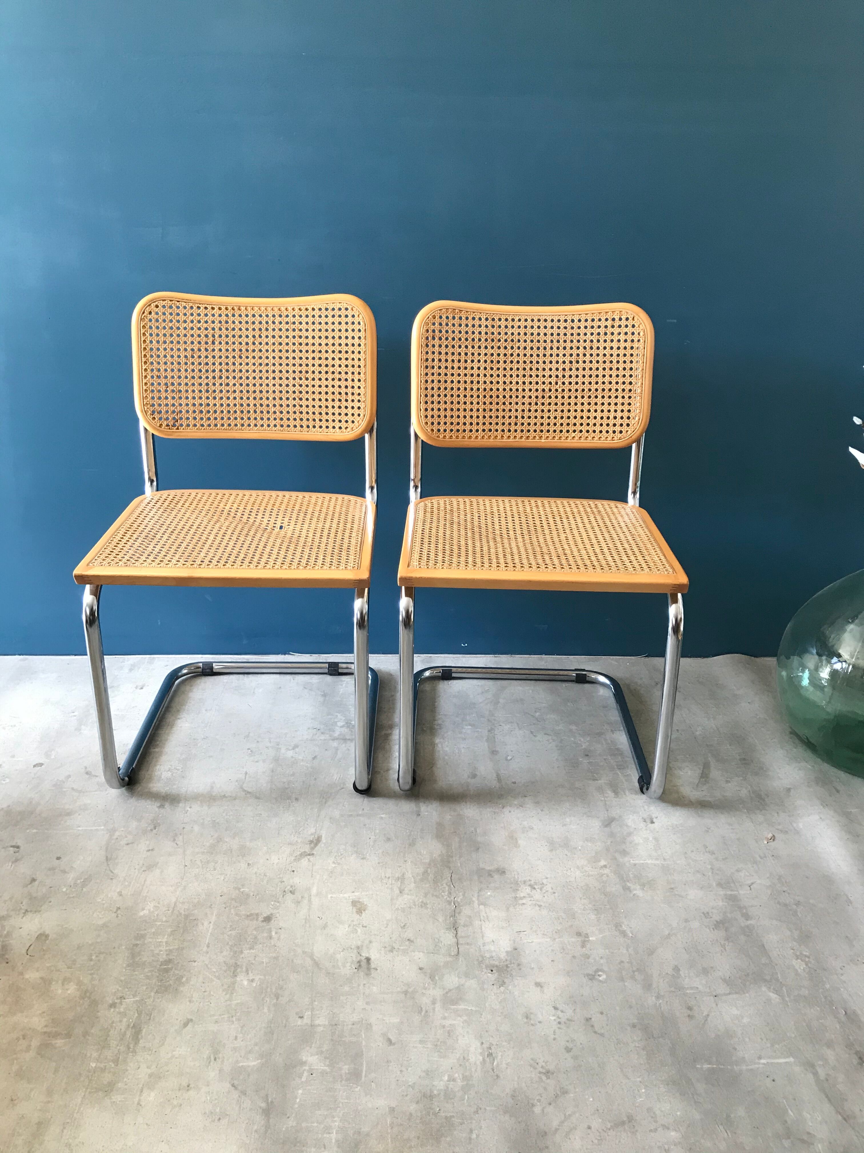 Pair of B32 Chairs Marcel Breuer