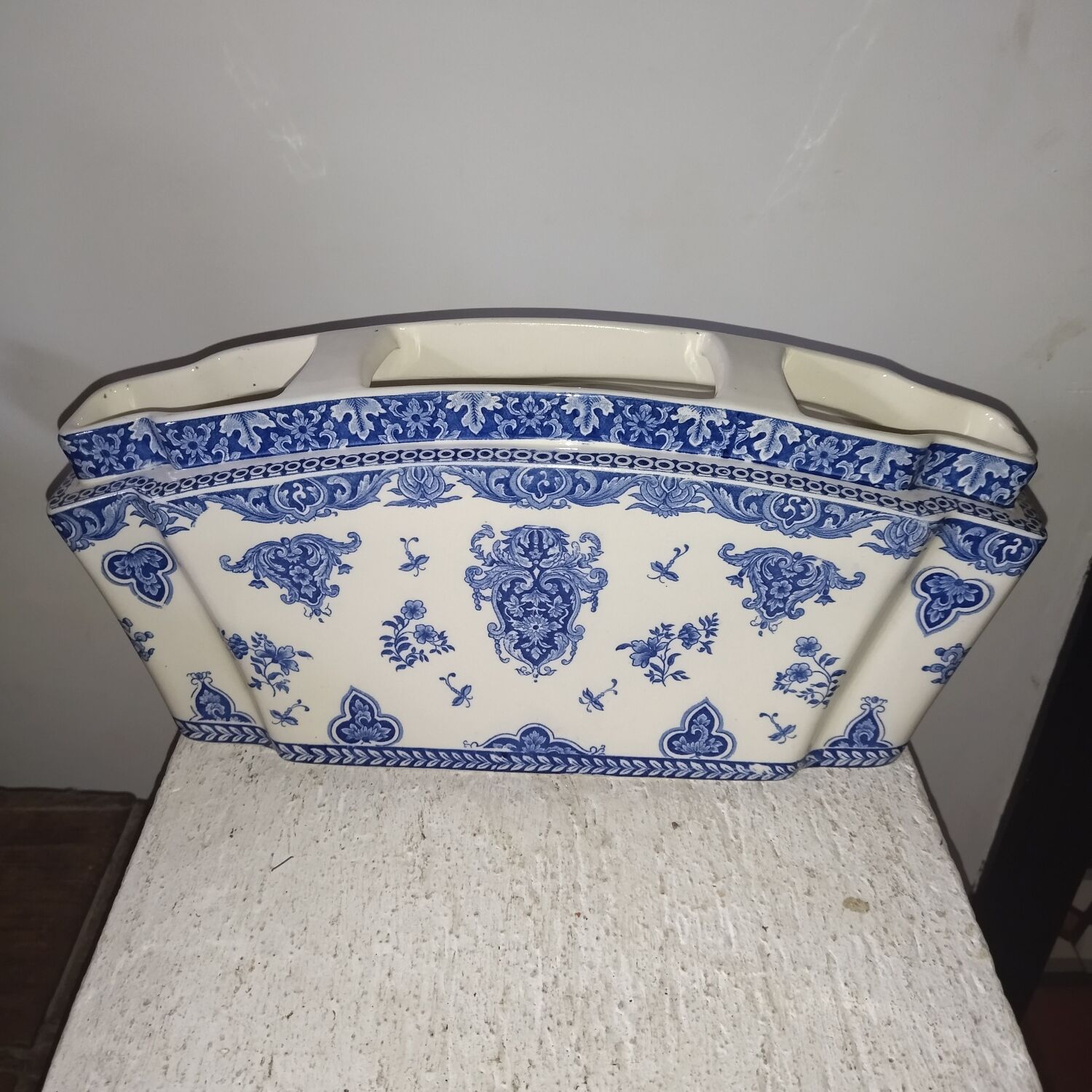 Vase in earthenware of Gien