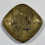 Max Le Verrier: bronze playing card tray from the 20th century