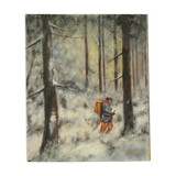 Painting on canvas winter scene 60 x 50