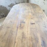 Oval farmhouse table 250cm pine