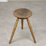Tabouret en bois ancien