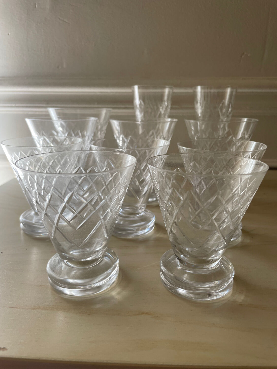 Argental Saint Louis crystal glasses