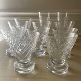 Argental Saint Louis crystal glasses