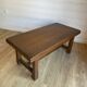 Grande table basse ancienne en bois massif - Esprit campagne chic
