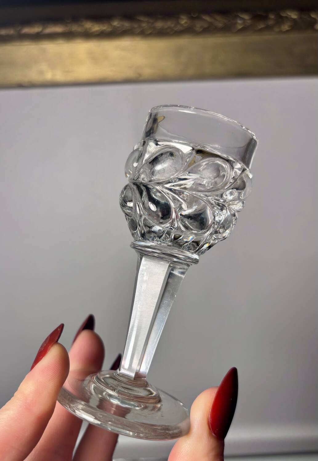 Cabaret set Baccarat 8 glasses and silver plated tray