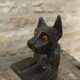 Art deco dog table lamp