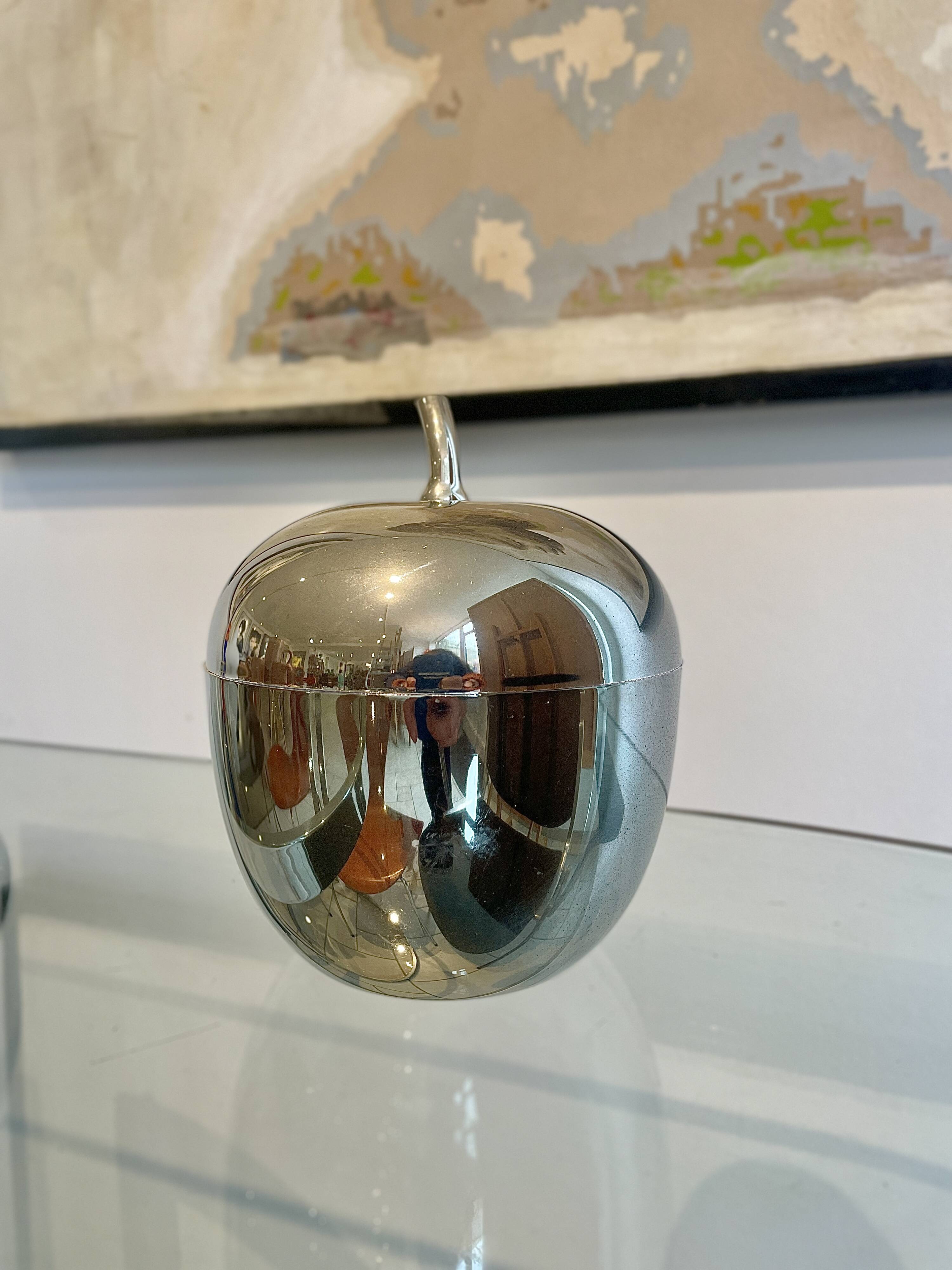 Silver metal ice cube