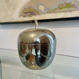 Silver metal ice cube