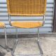 Pair of cantilever and rattan chairs from the 70s