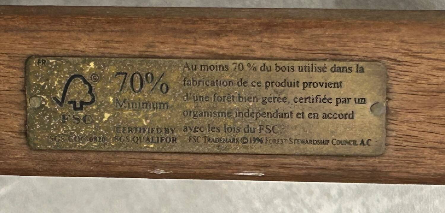 Set of 4 folding garden chairs