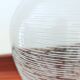 Large ribbed blown glass bottle vase - 1970s