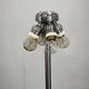 1950s Czechoslovakian Art Deco Chrome Floor Lamp with Handmade Shade