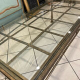 Iron coffee table and glass top