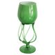 Vintage artistic green vase from the mid-century, Poland, Europe, 1970s.